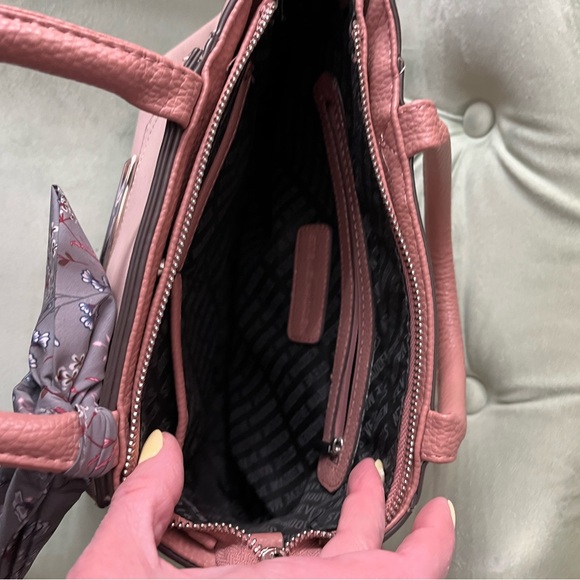 Steve Madden blush pink handbag with scarf. - Picture 2 of 7